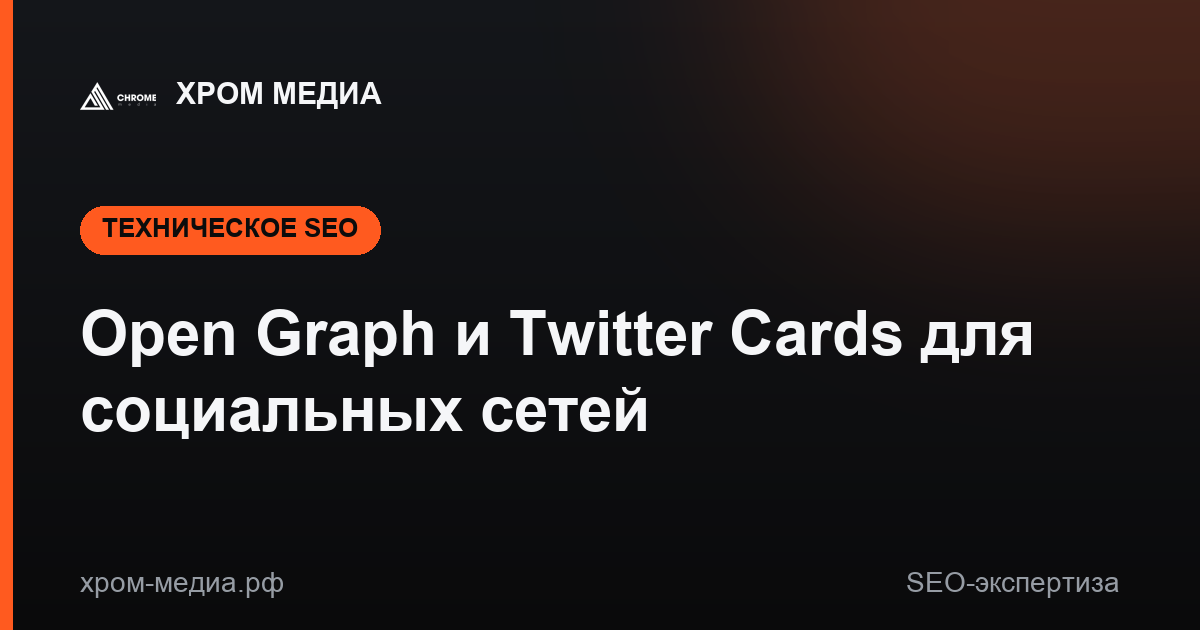 Open Graph и Twitter Cards для социальных сетей