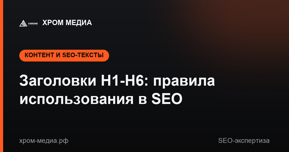 Заголовки H1-H6: правила использования в SEO